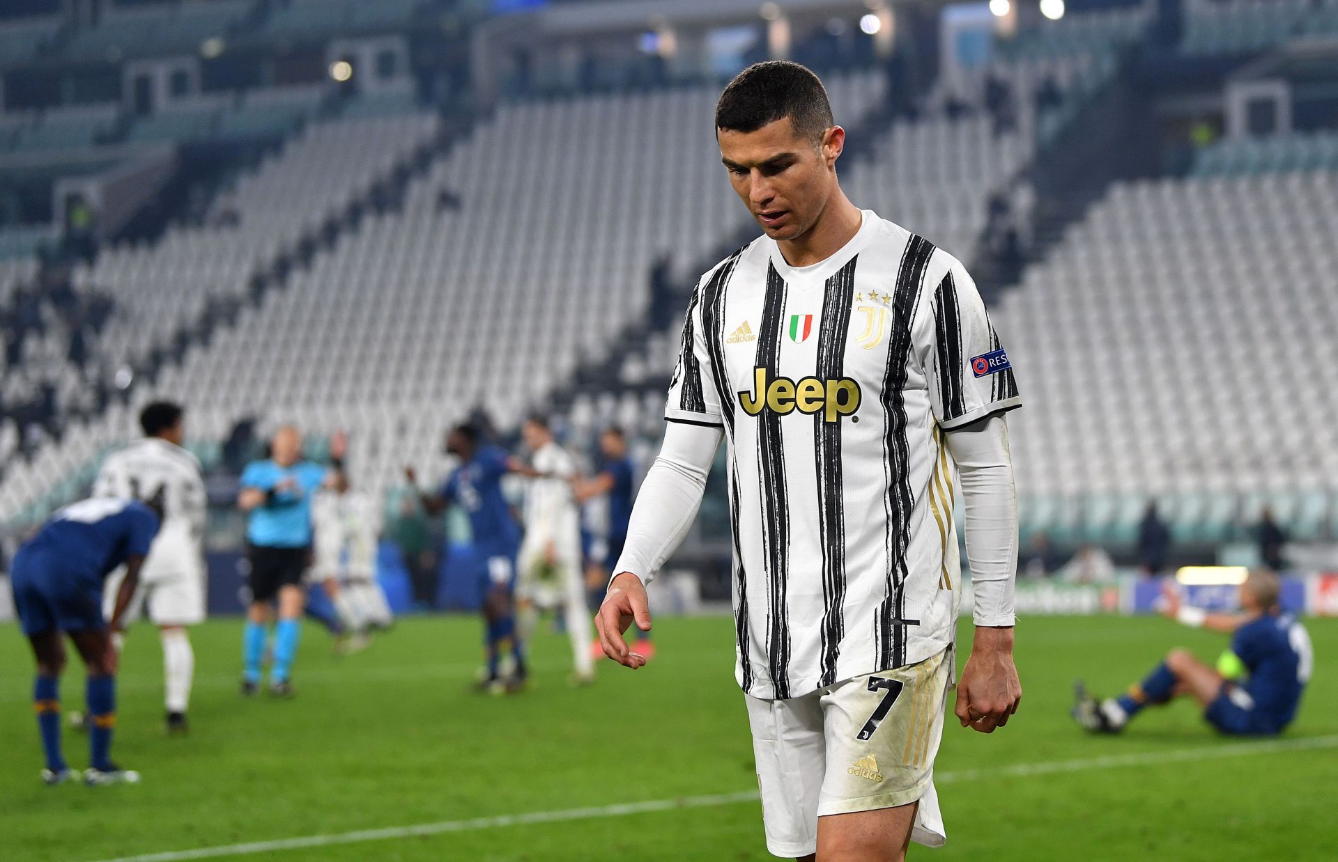 Ronaldo could't help Juventus win the Champions League.