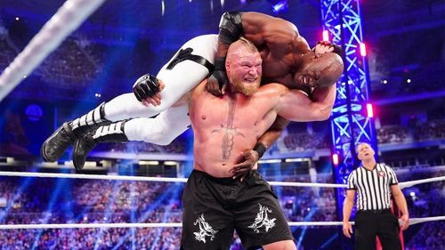 Brock Lesnar and Bobby Lashley went to war with each other