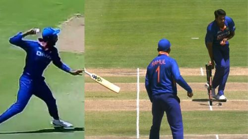 Snippets from Venkatesh Iyer's direct-hit run-out on Wednesday.