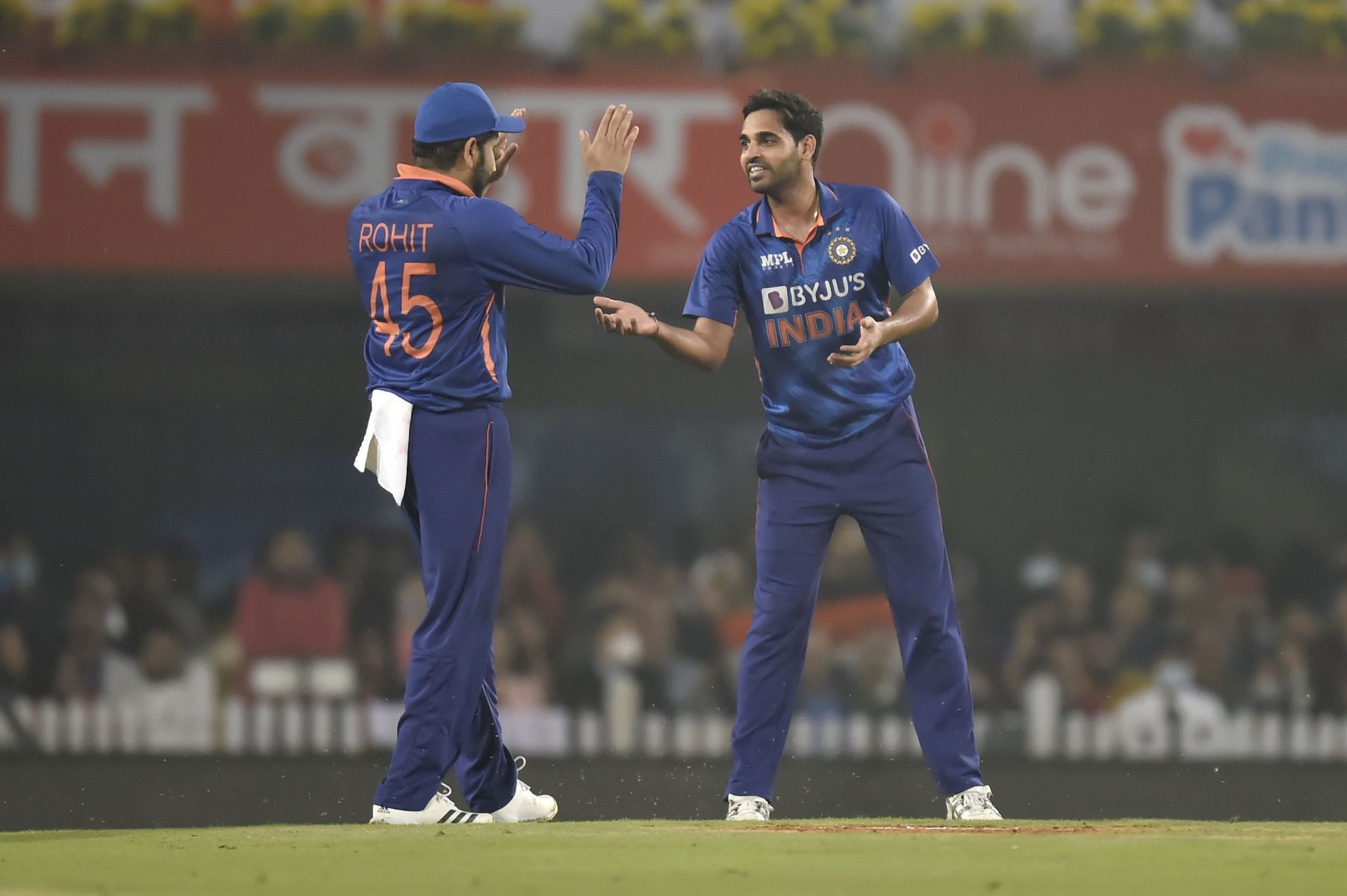 Team India pacer Bhuvneshwar Kumar during the T20 series against New Zealand. Pic: Getty Images