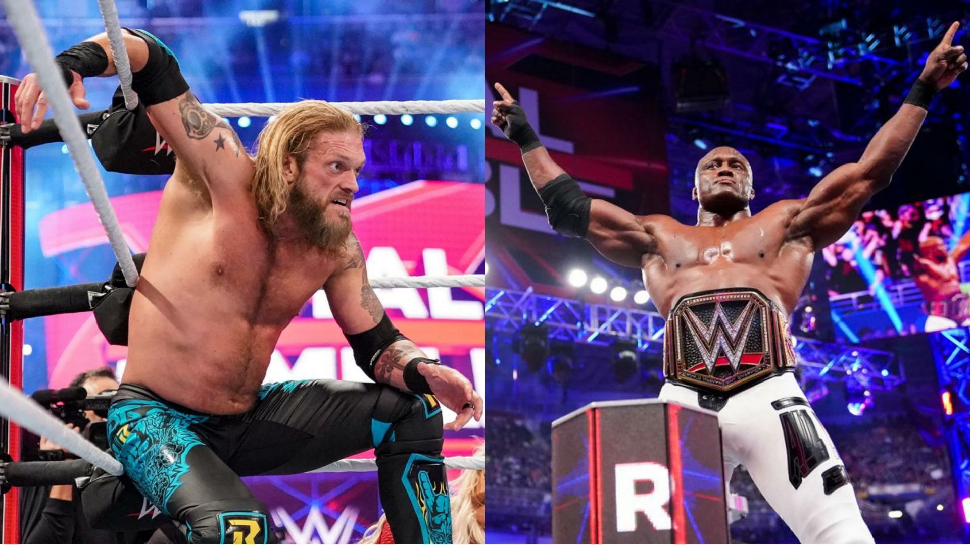 Edge and Lashley won at the Royal Rumble.