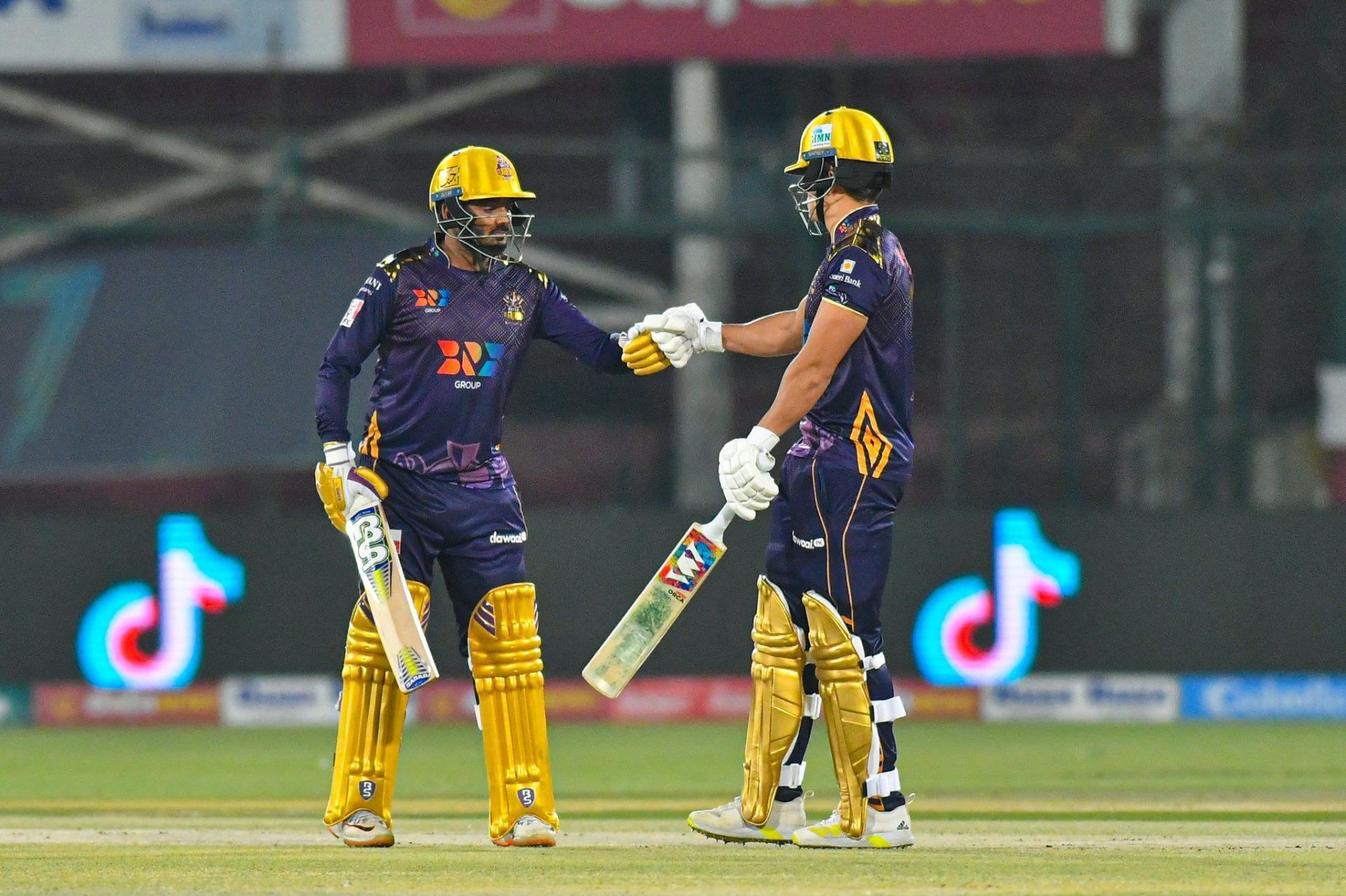 Will Smeed and Ahsan Ali of Quetta Gladiators. Courtesy: PSL Twitter