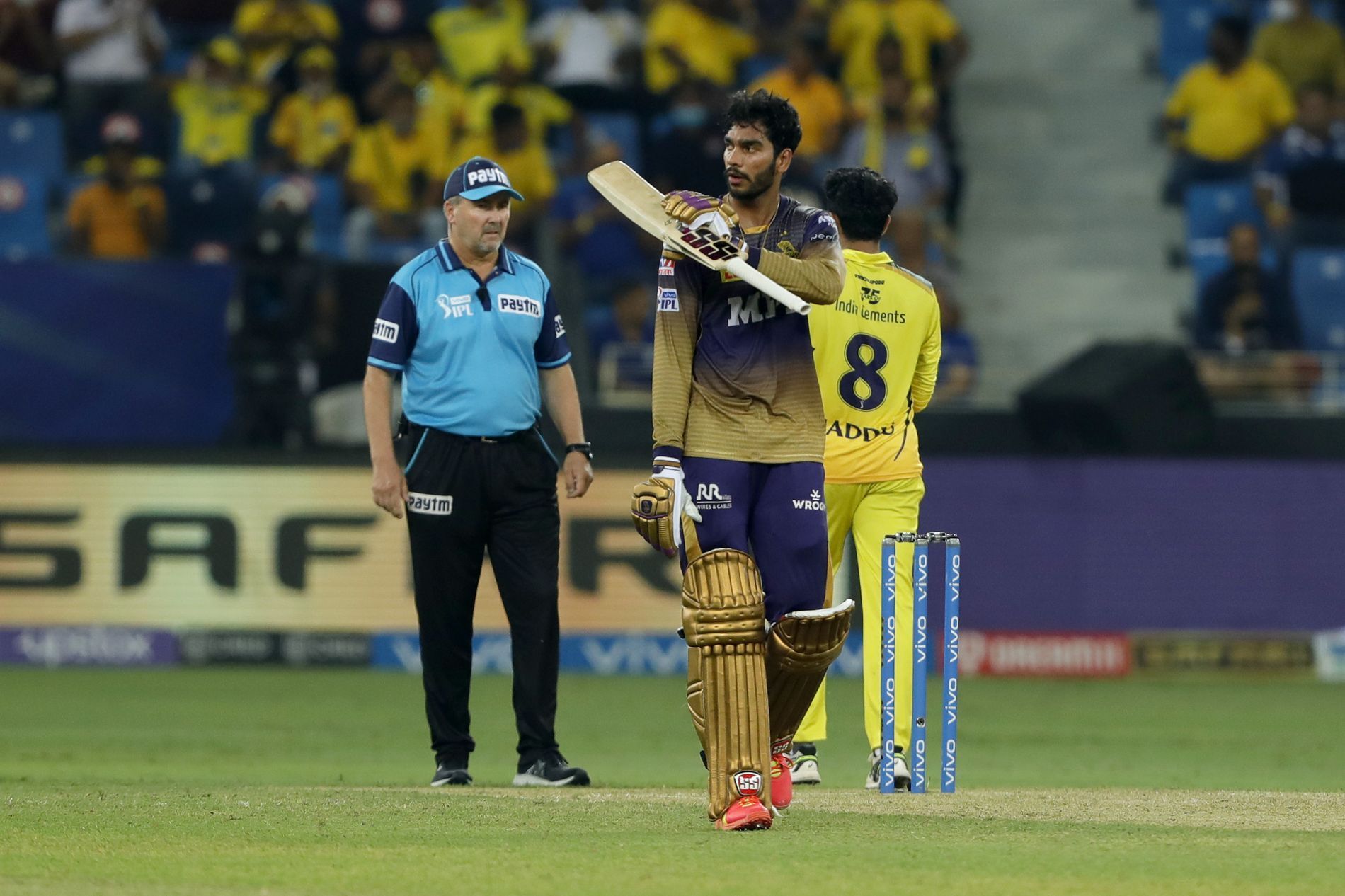 Venkatesh Iyer during the IPL 2021 final. Pic: IPLT20.COM