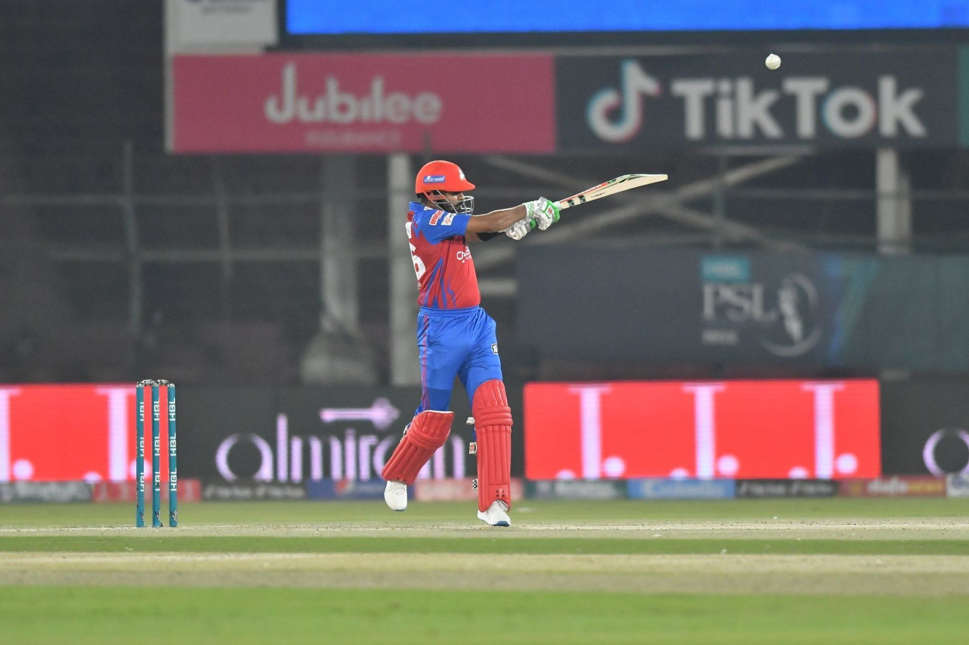 Babar Azam of Karachi Kings in action. Courtesy: PSL Twitter