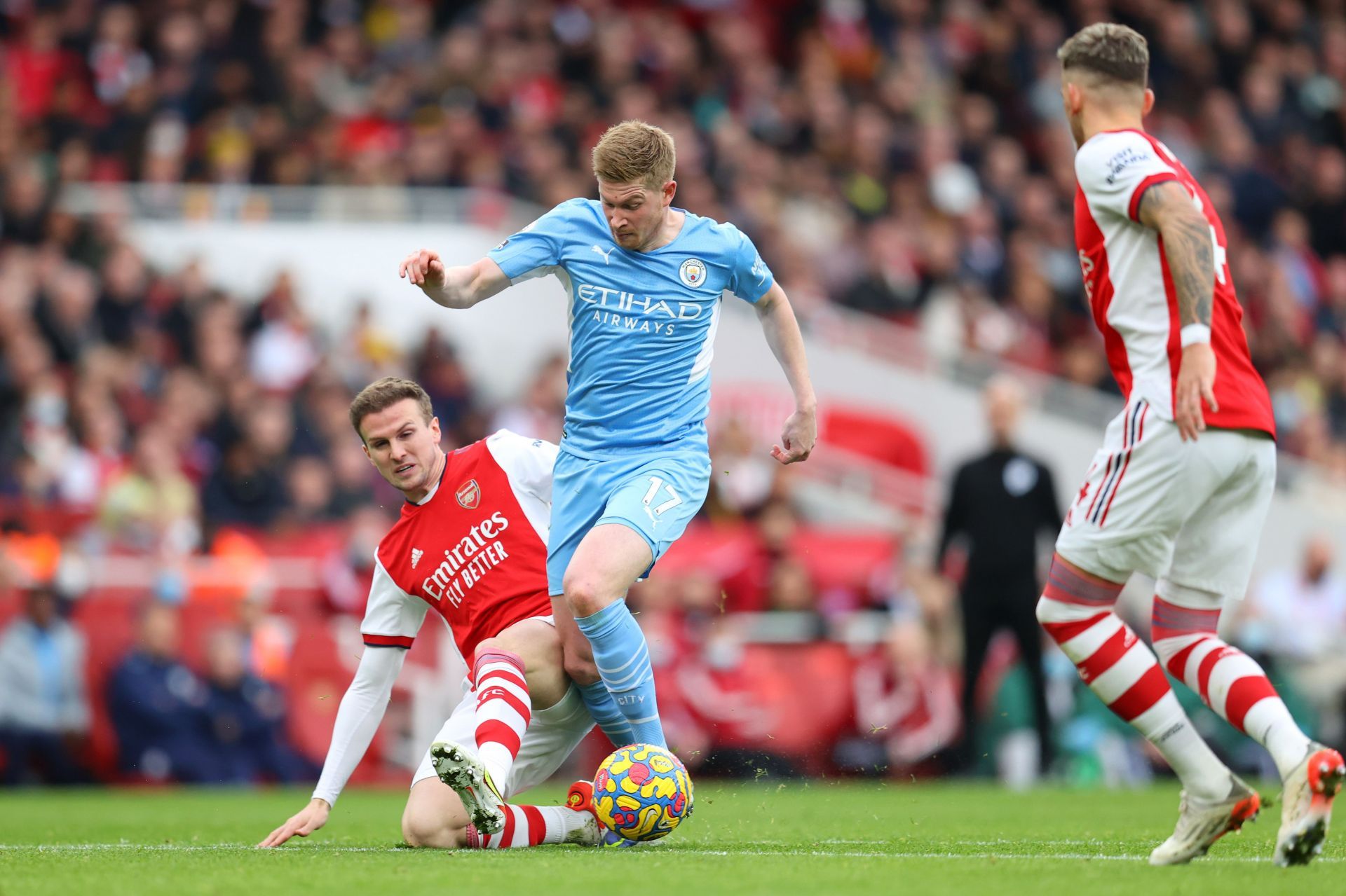 Manchester City scored the winner in injury time