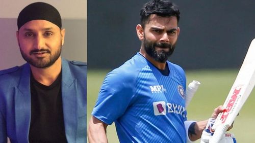 Harbhajan Singh (L) hopes for a "perfect Test" from Virat Kohli and Co.