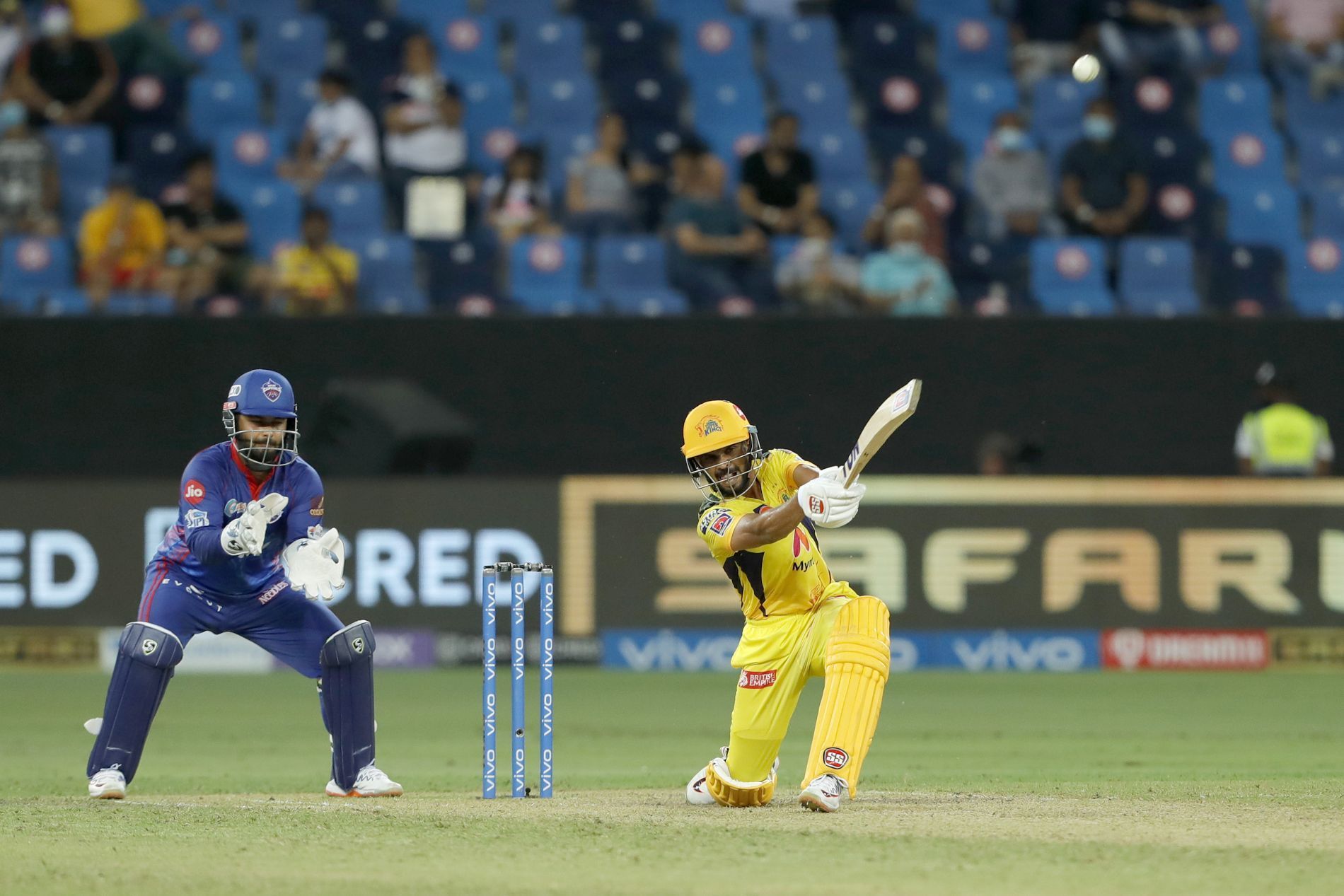 Ruturaj Gaikwad batting for CSK during IPL 2021. Pic: IPLT20.COM