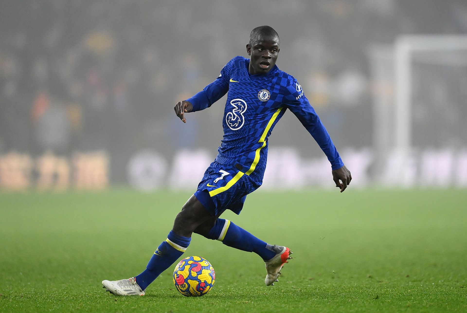 Kante in action for Chelsea