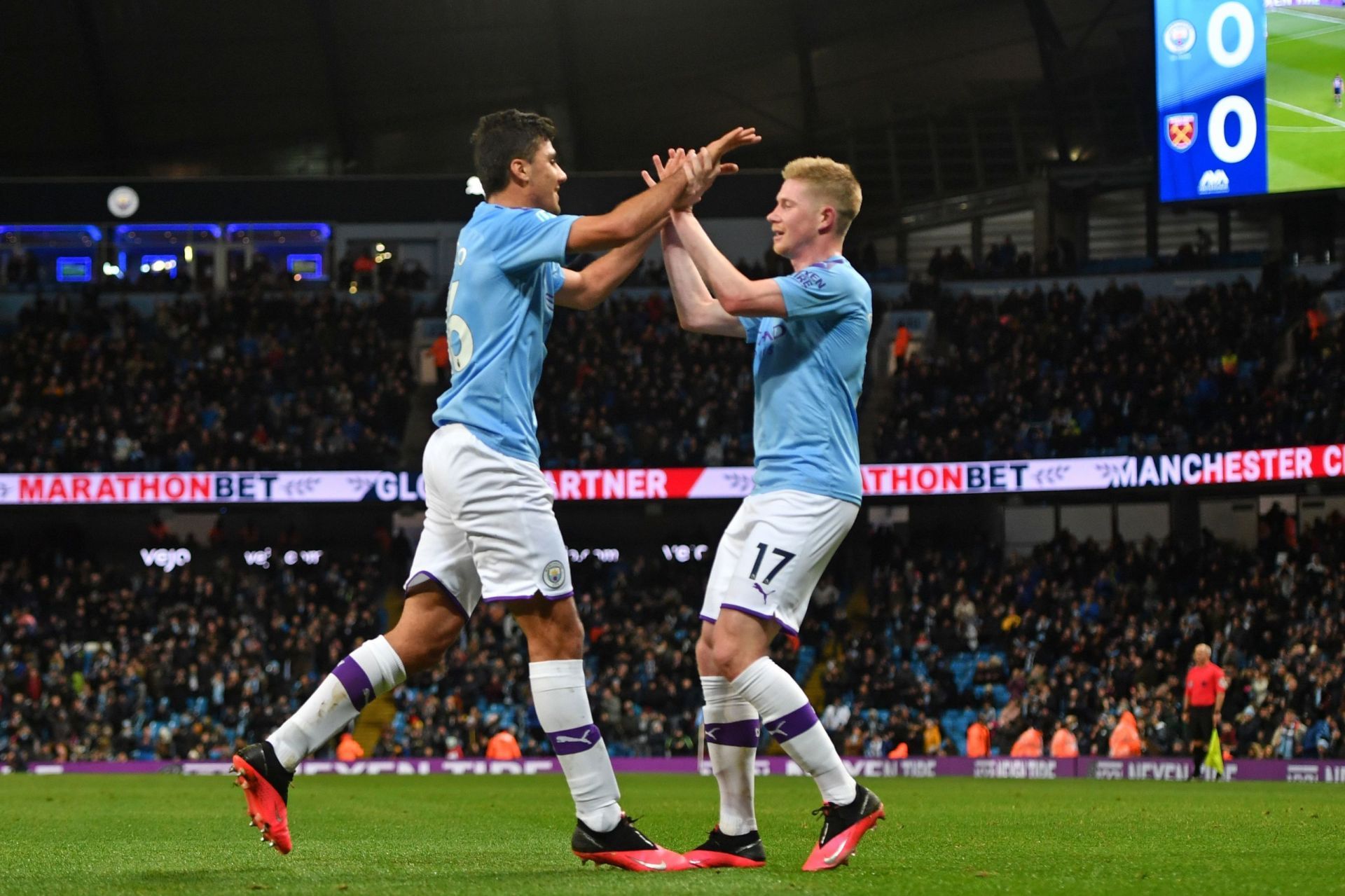 Rodri and Kevin De Bruyne (pic cred: EverythingBarca)