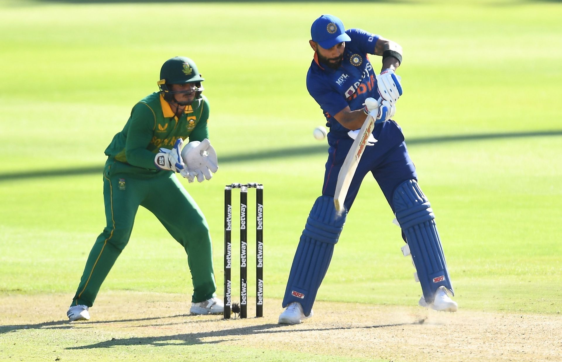 Virat Kohli batting during the ODIs in South Africa. Pic: Getty Images