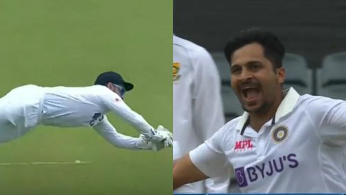 Snippets from Rishabh Pant (L) and Shardul Thakur's magic moment.