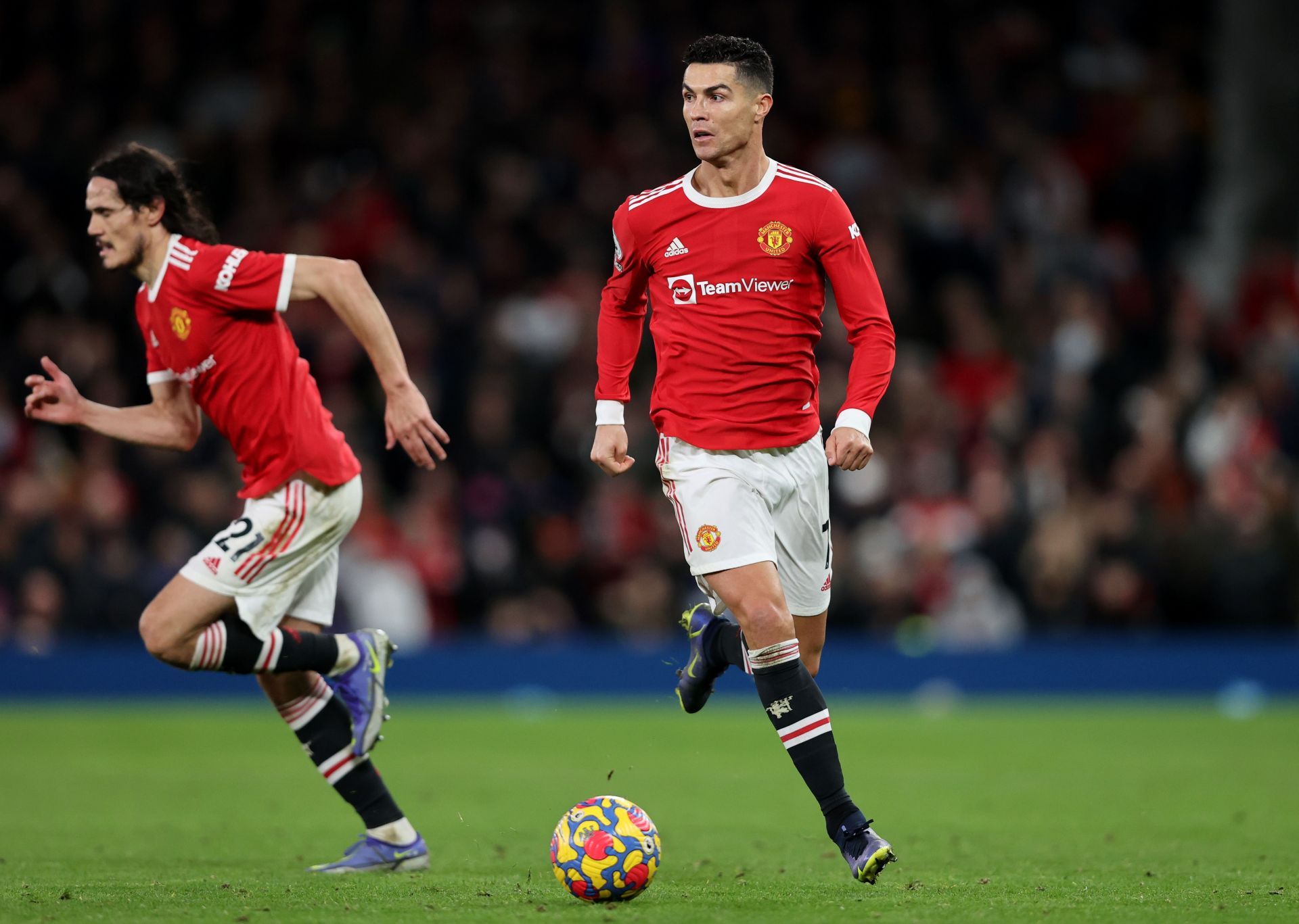 Cristiano Ronaldo in action for Manchester United