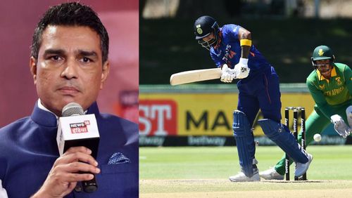 Sanjay Manjrekar (L) opines on KL Rahul's batting.