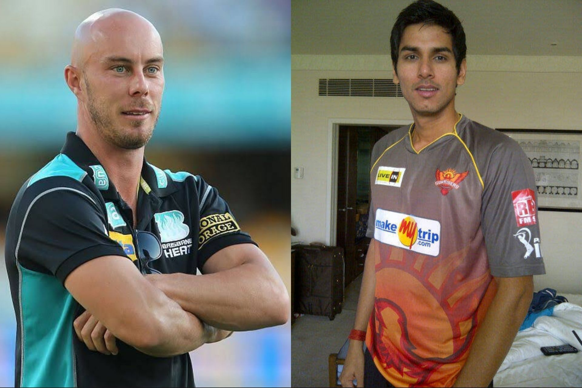 Chris Lynn (L) and Sudeep Tyagi were once a part of the Sunrisers Hyderabad team