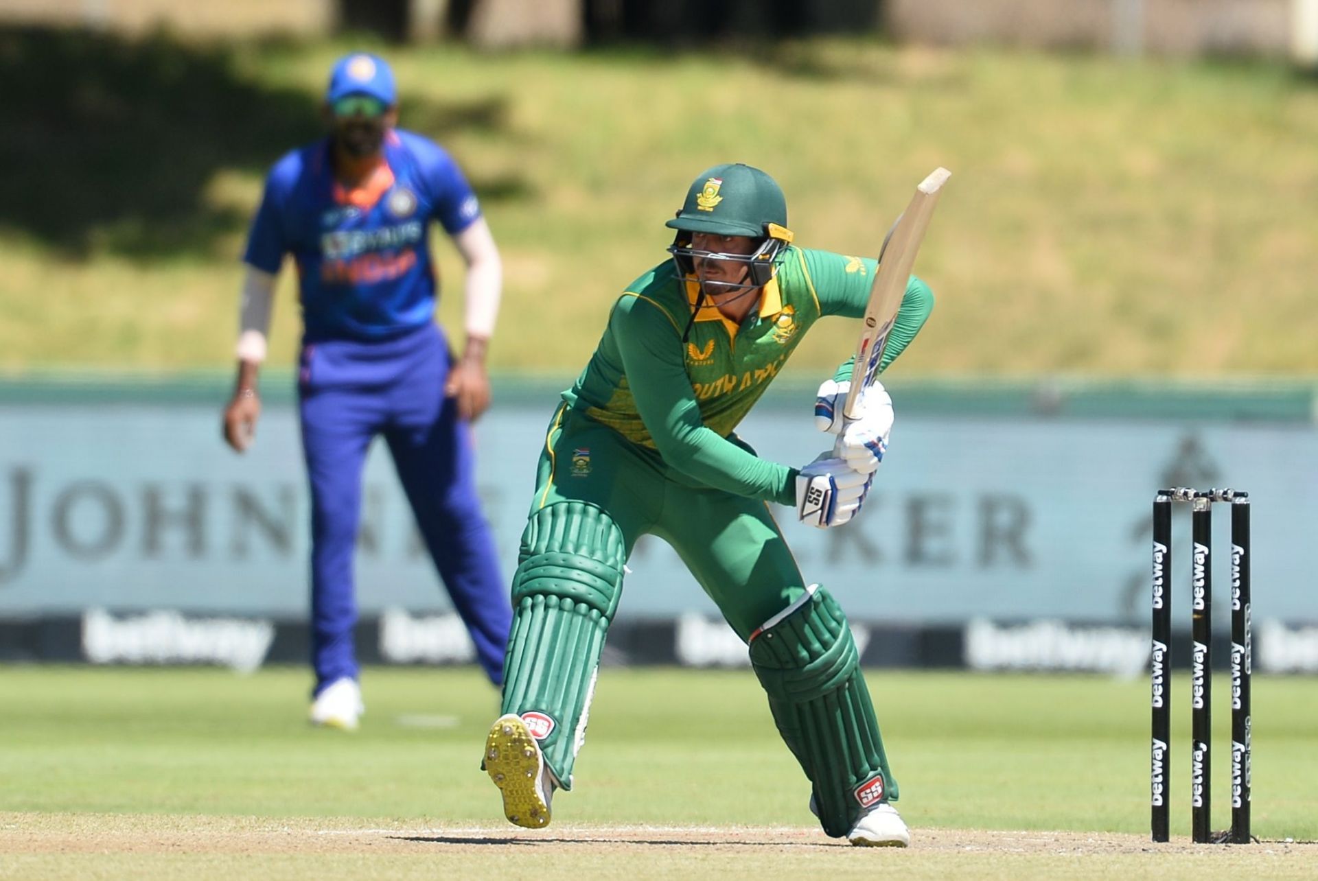 Quinton de Kock was in fine form against the Indian team.