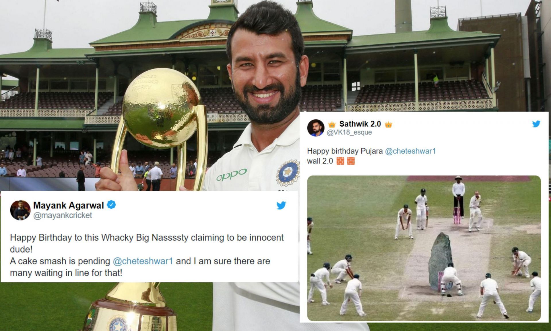 Twitterati extends special wishes to Cheteshwar Pujara on his 34th birthday