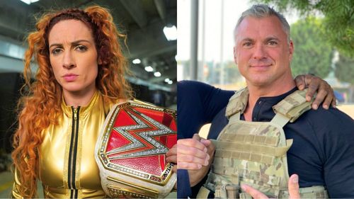 Becky Lynch (left) and Shane McMahon (right)