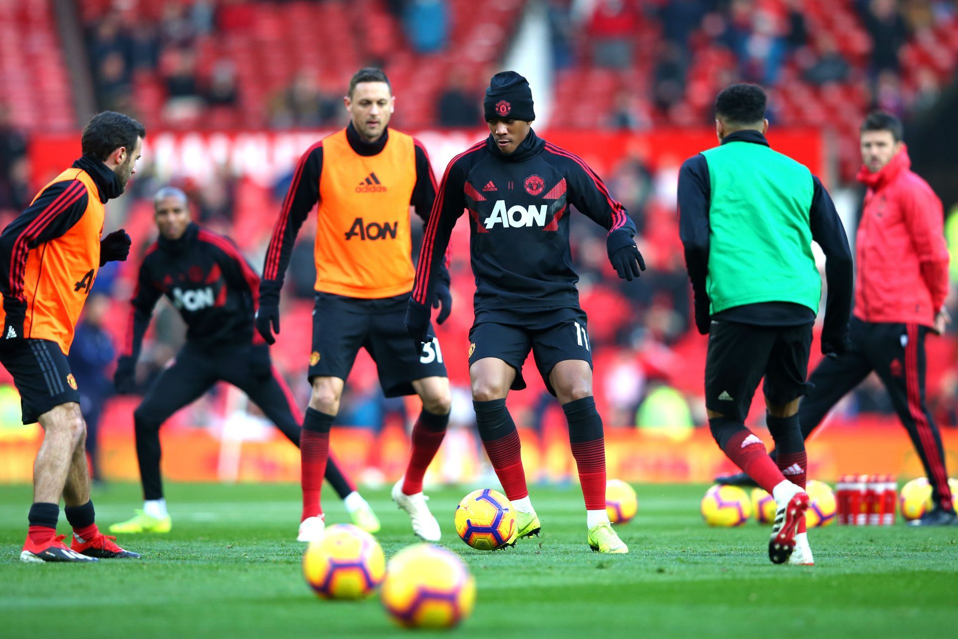 Anthony Martial (centre), Juan Mata (left), Nemanja Matic and Jesse Lingard (right) find themselves in limbo.