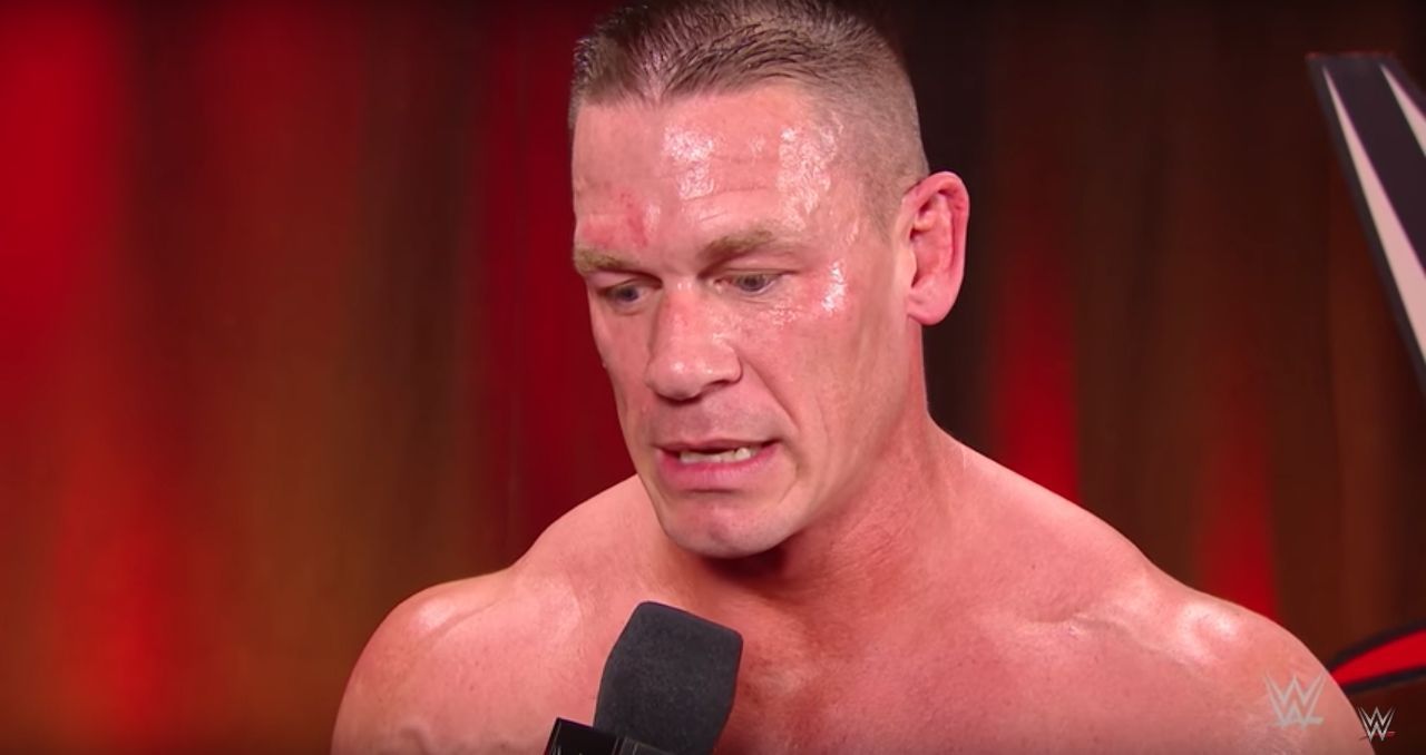John Cena had a great time with fans before his WrestleMania 34 match