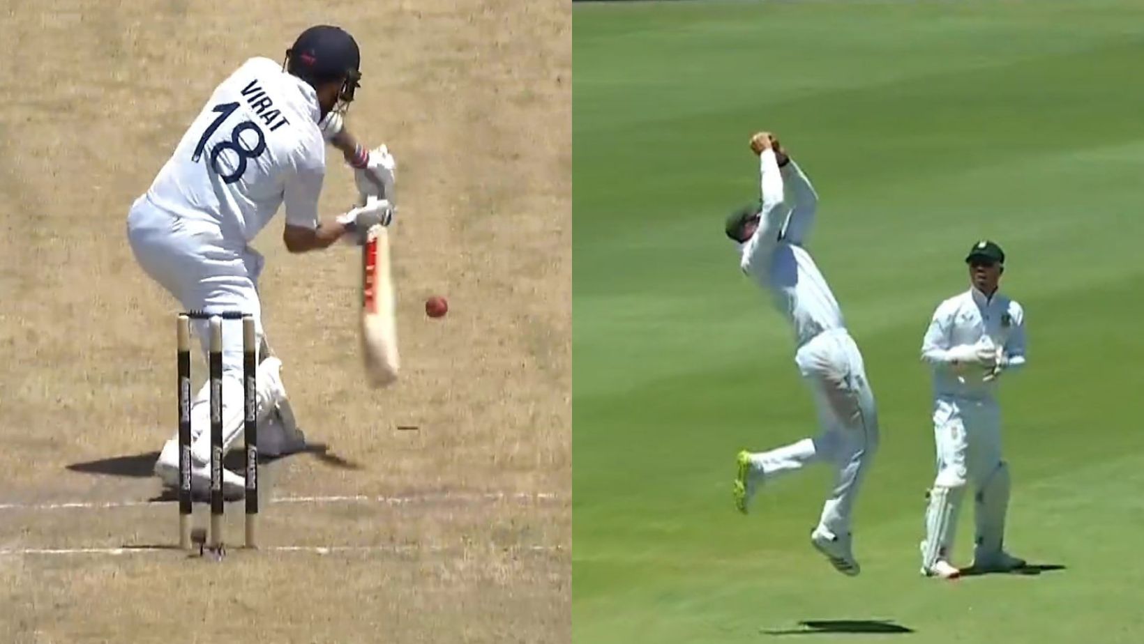 Screengrabs from Virat Kohli&#039;s wicket today.