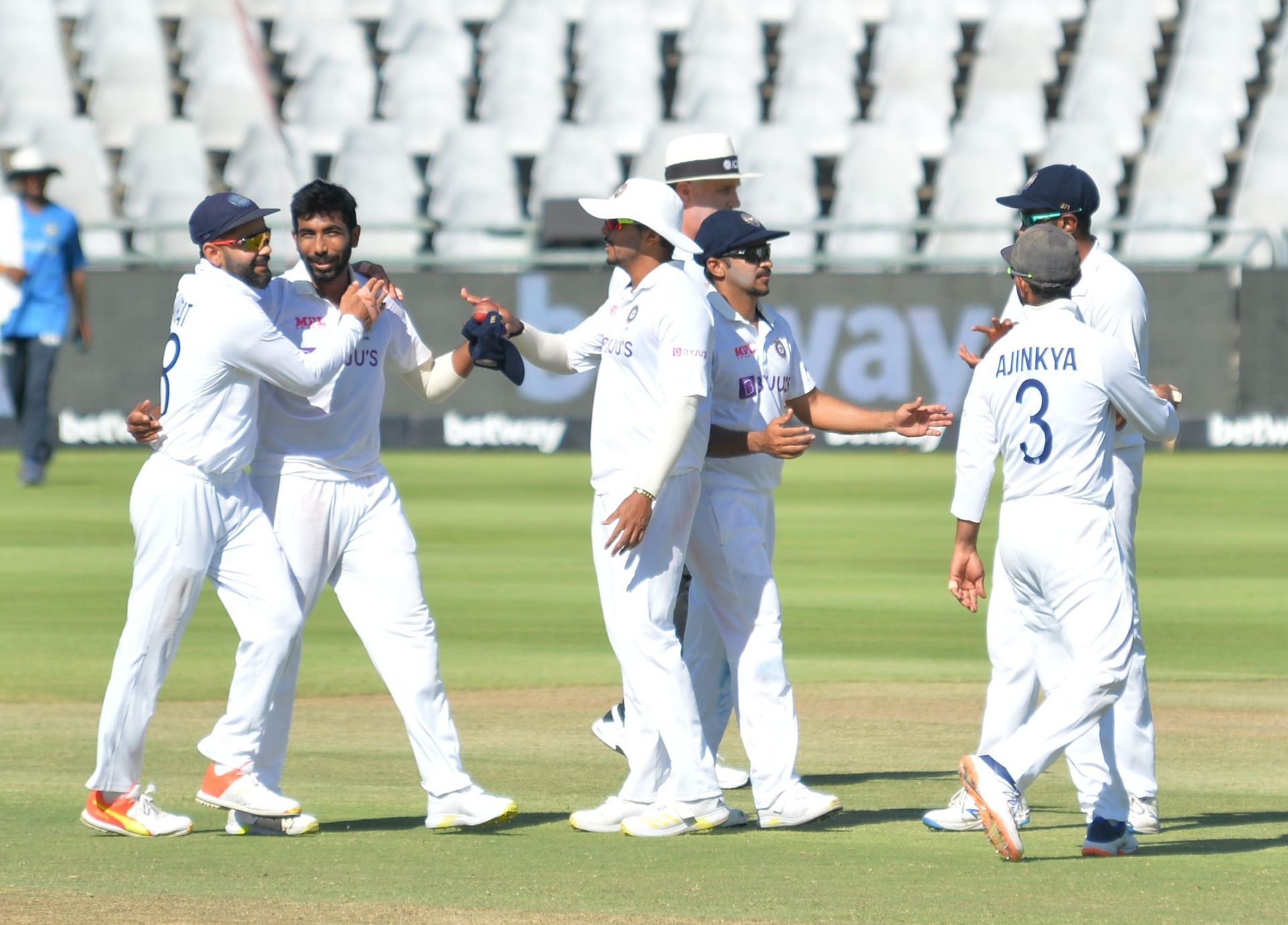 Team India took a slender first-innings lead in the Cape Town Test