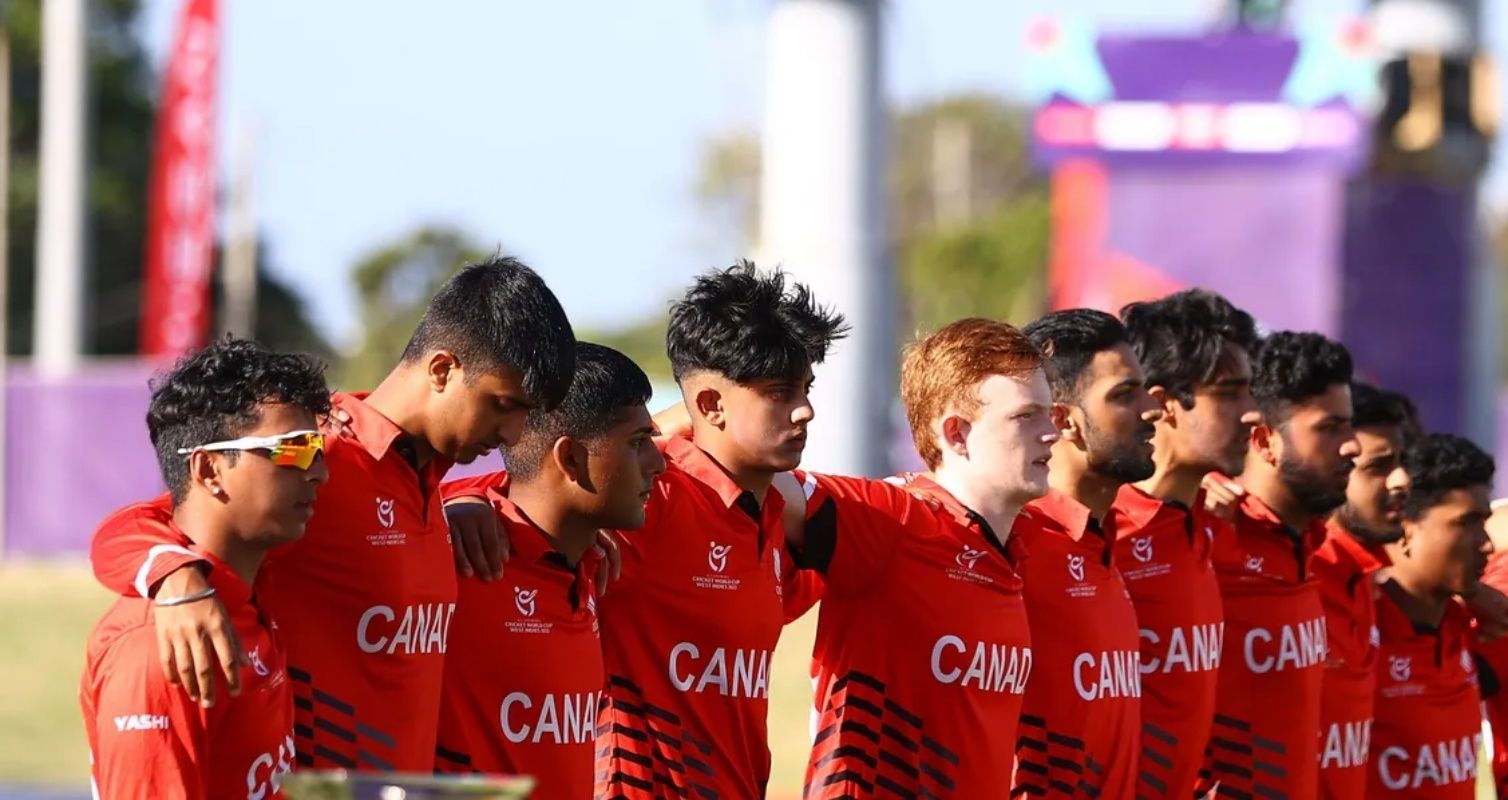 Canada U19 cricket team. Pic: ICC