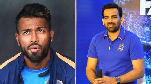 Zaheer Khan (R) feels that Hardik Pandya (L) will eventually regain his full fitness.