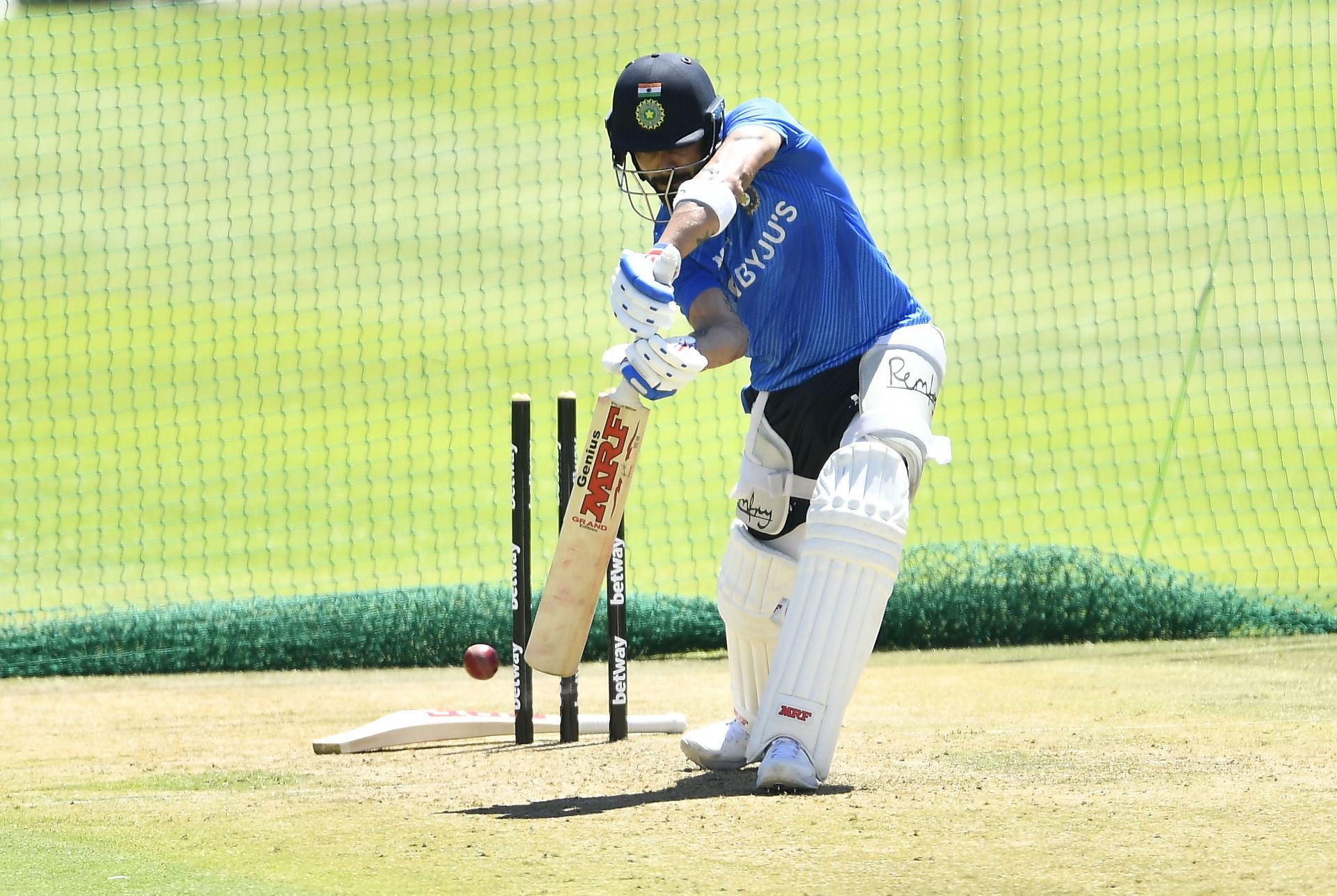 Virat Kohli during a net session in Cape Town. Pic: Getty Images