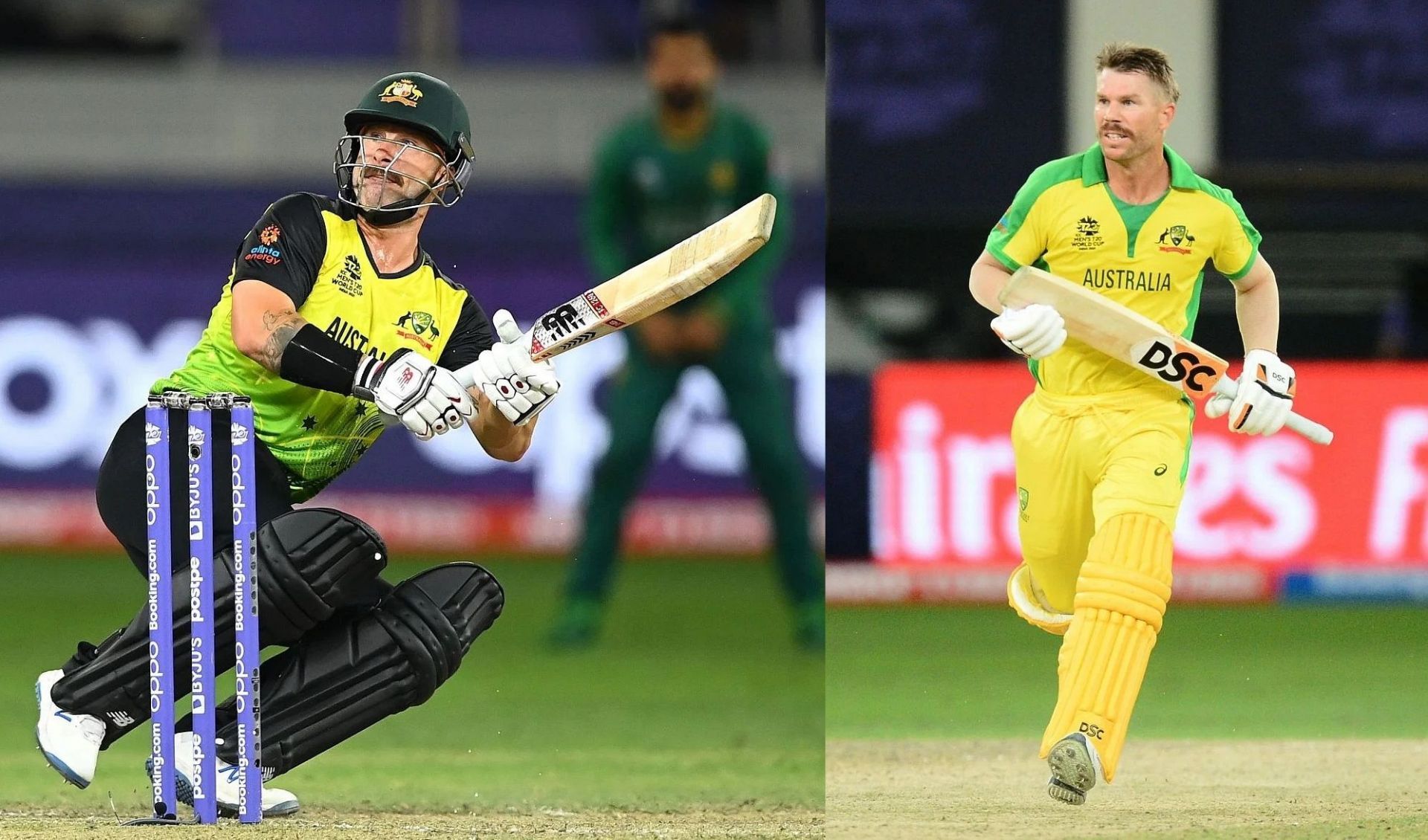 Matthew Wade (left) and David Warner. Pic: Getty Images