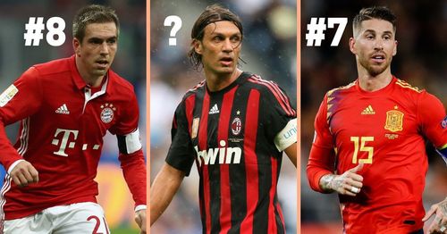  Philipp Lahm, Paolo Maldini and Sergio Ramos