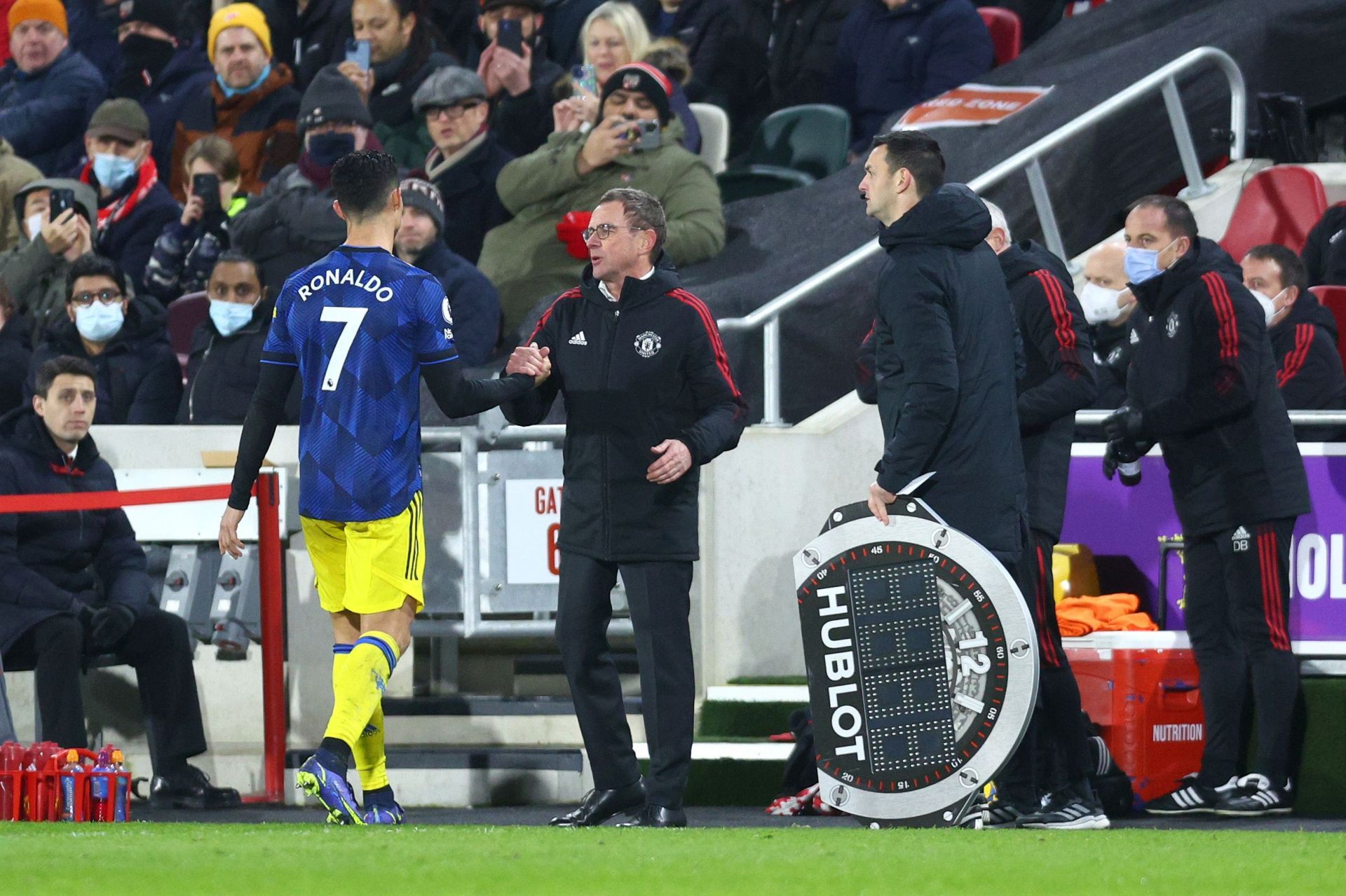 Ronaldo was upset at being subbed off