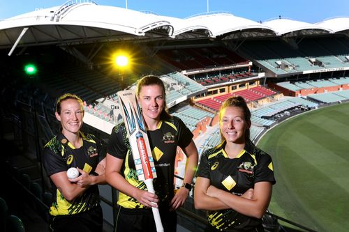 Australian cricketers ahead of Women's Ashes