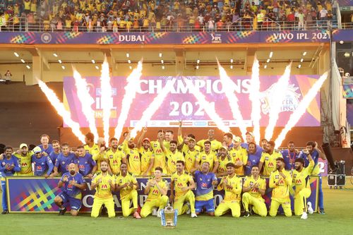 CSK after winning IPL 2021 Title