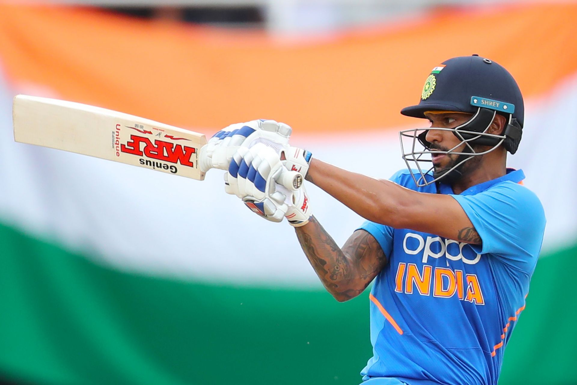 Shikhar Dhawan scored only two runs in that match