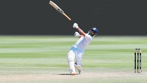 Rishabh Pant in action during the third Test at Cape Town