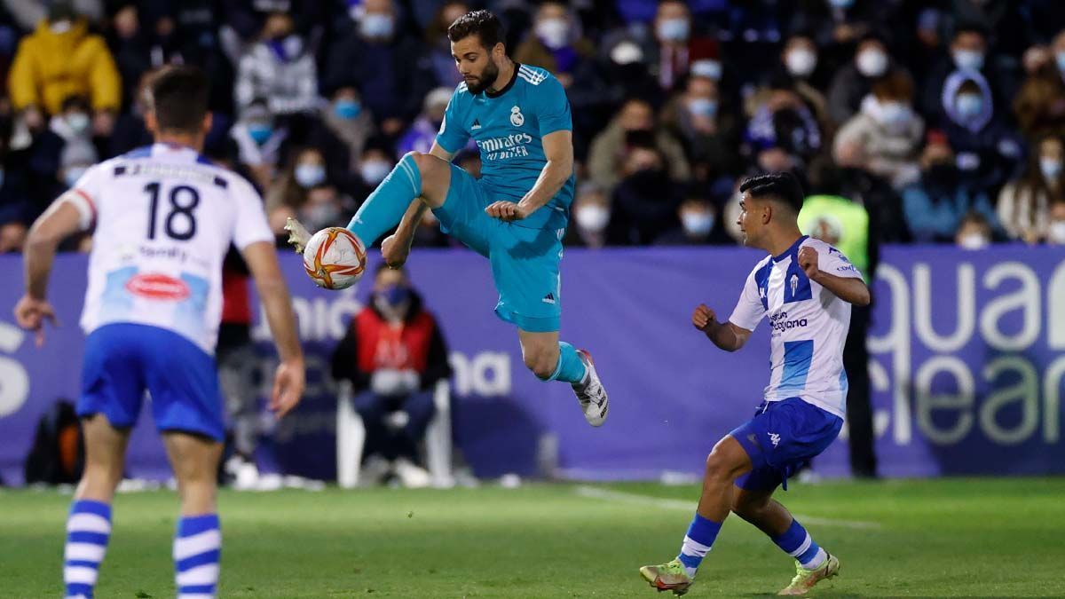 Nacho in action against Alcoyano (Image: Real Madrid Twitter)