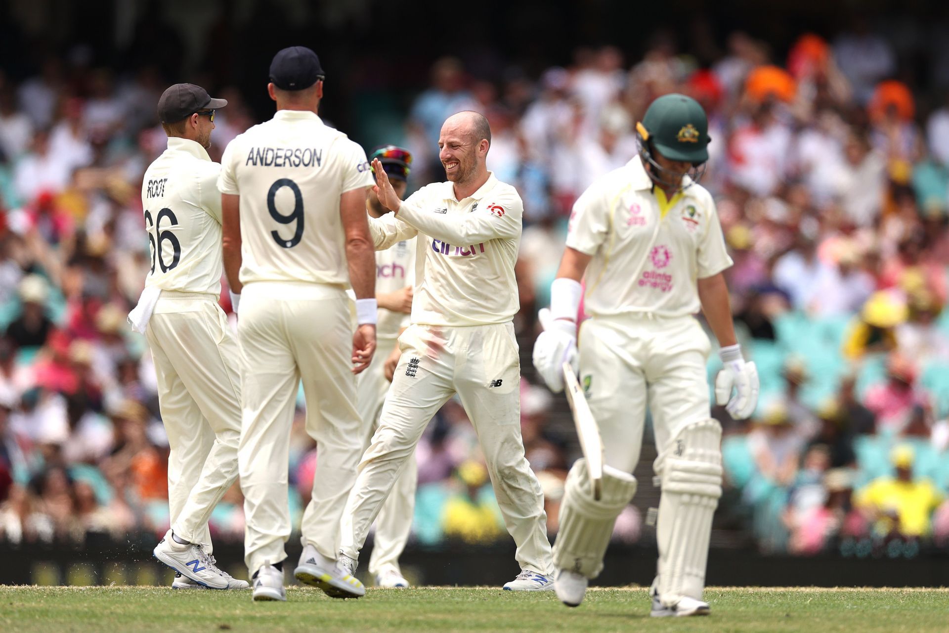 Jack Leach picked four wickets in Australia's 2nd innings.