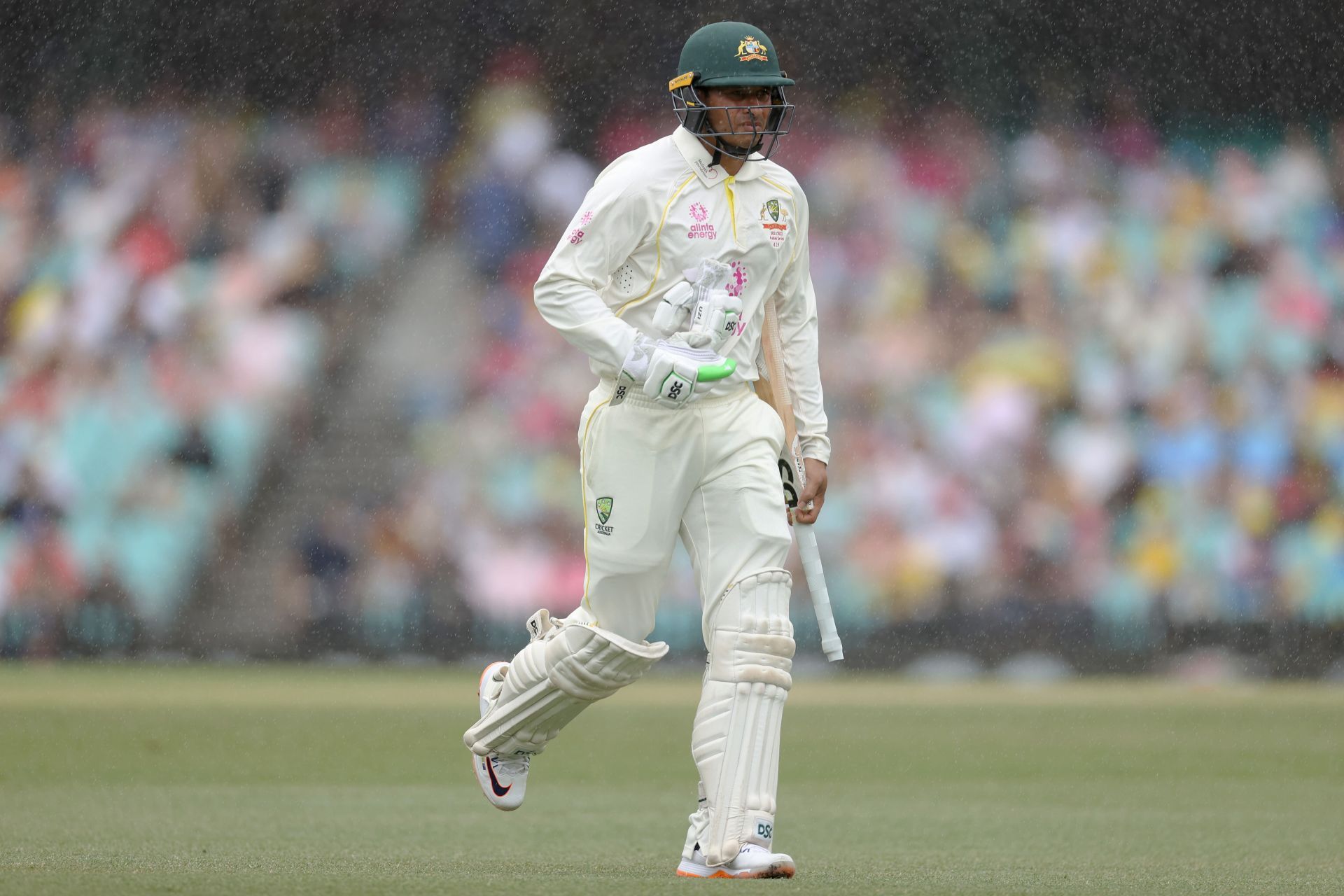 Usman Khawaja top-scored for Australia. (Credits: Getty)