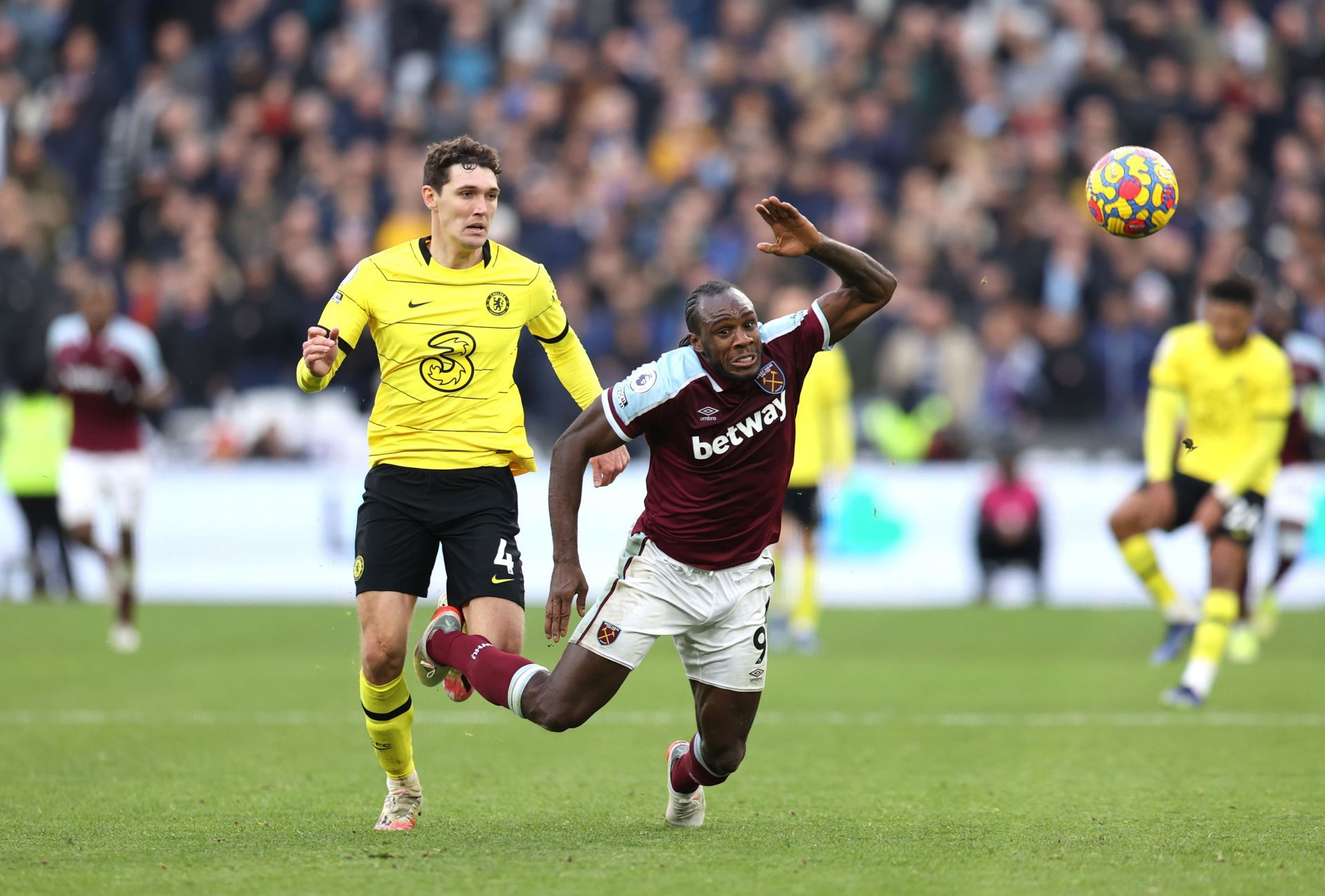 Christensen in action against West Ham United - Premier League