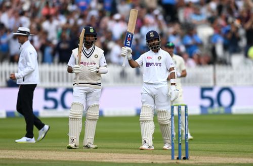 Cheteshwar Pujara (L) and Ajinkya Rahane. (Image source: Getty)