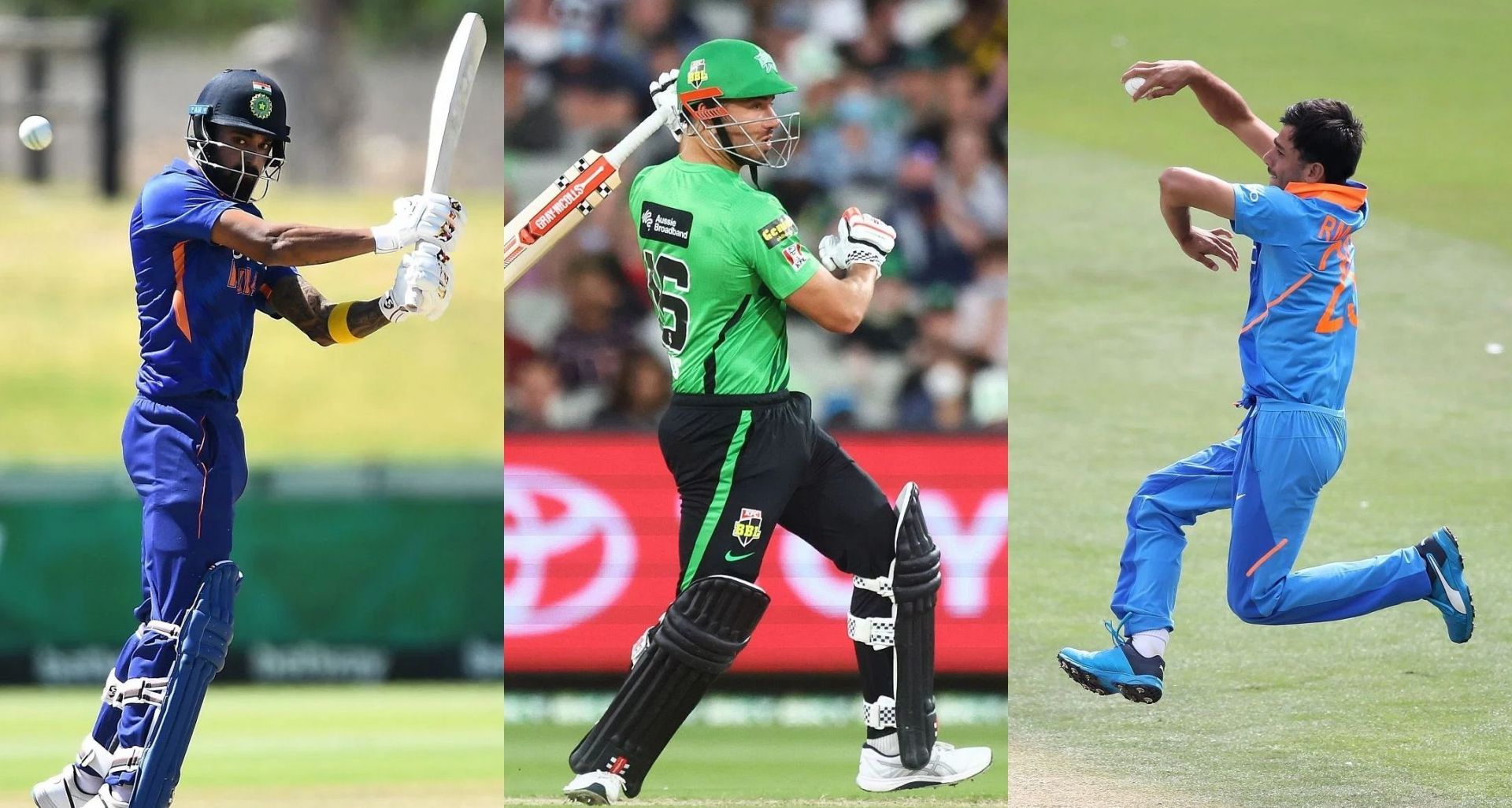 (LtoR) KL Rahul, Marcus Stoinis and Ravi Bishnoi. Pics: Getty Images