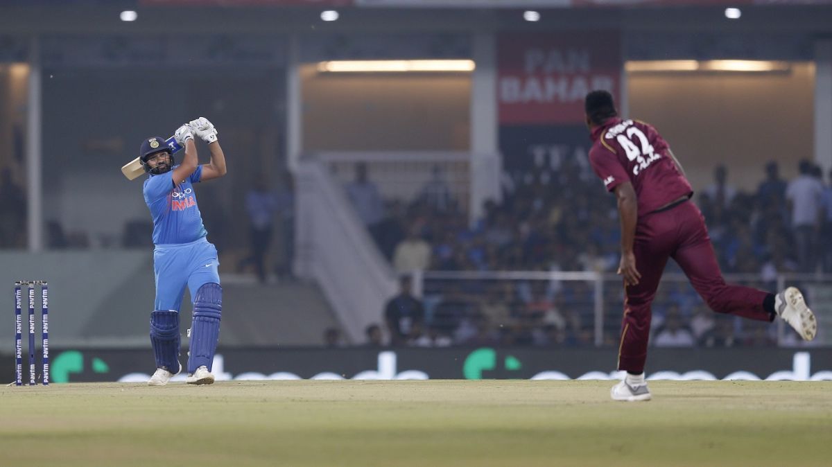 Rohit Sharma during his 4th T20I ton [Image- AP]