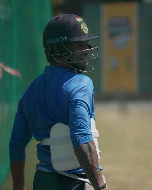 Shikhar Dhawan begins his preparation in South Africa (Credit: Instagram/Shikhar Dhawan).