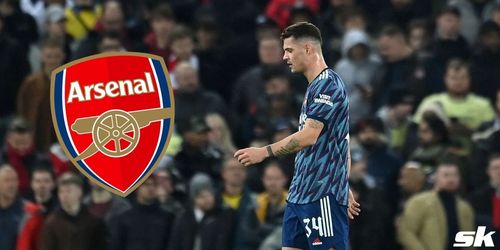 The Swiss international was sent off in the Gunners' draw with Liverpool on Thursday