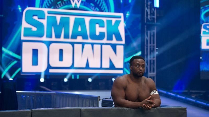 Big E on SmackDown in 2020 following his split from The New Day
