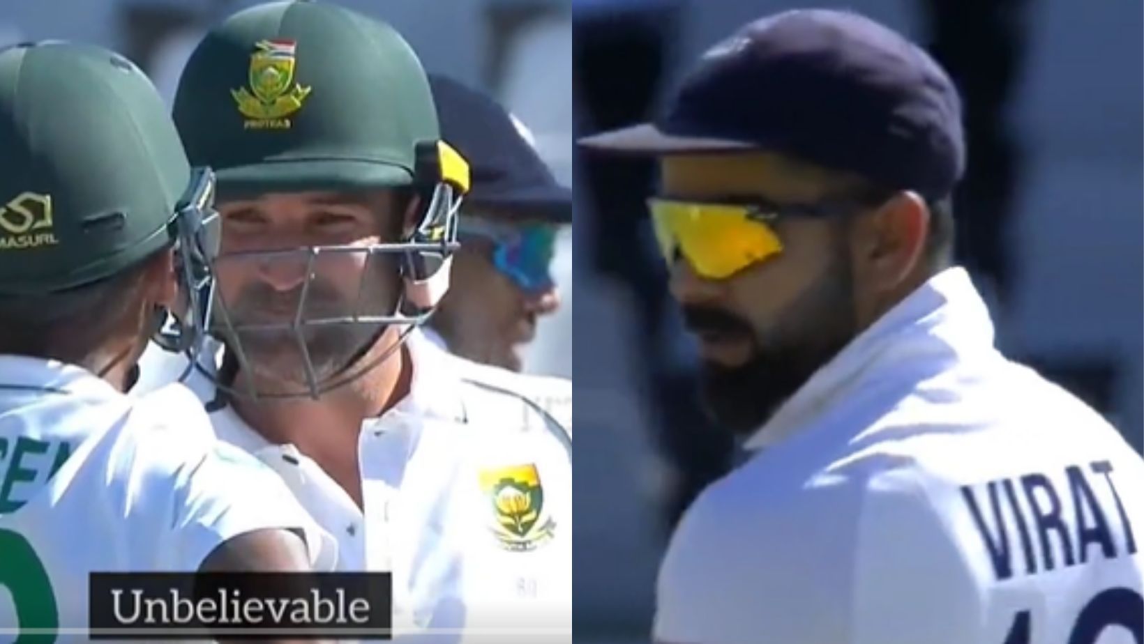 Newlands gets heated up as Virat Kohli sledges Dean Elgar.