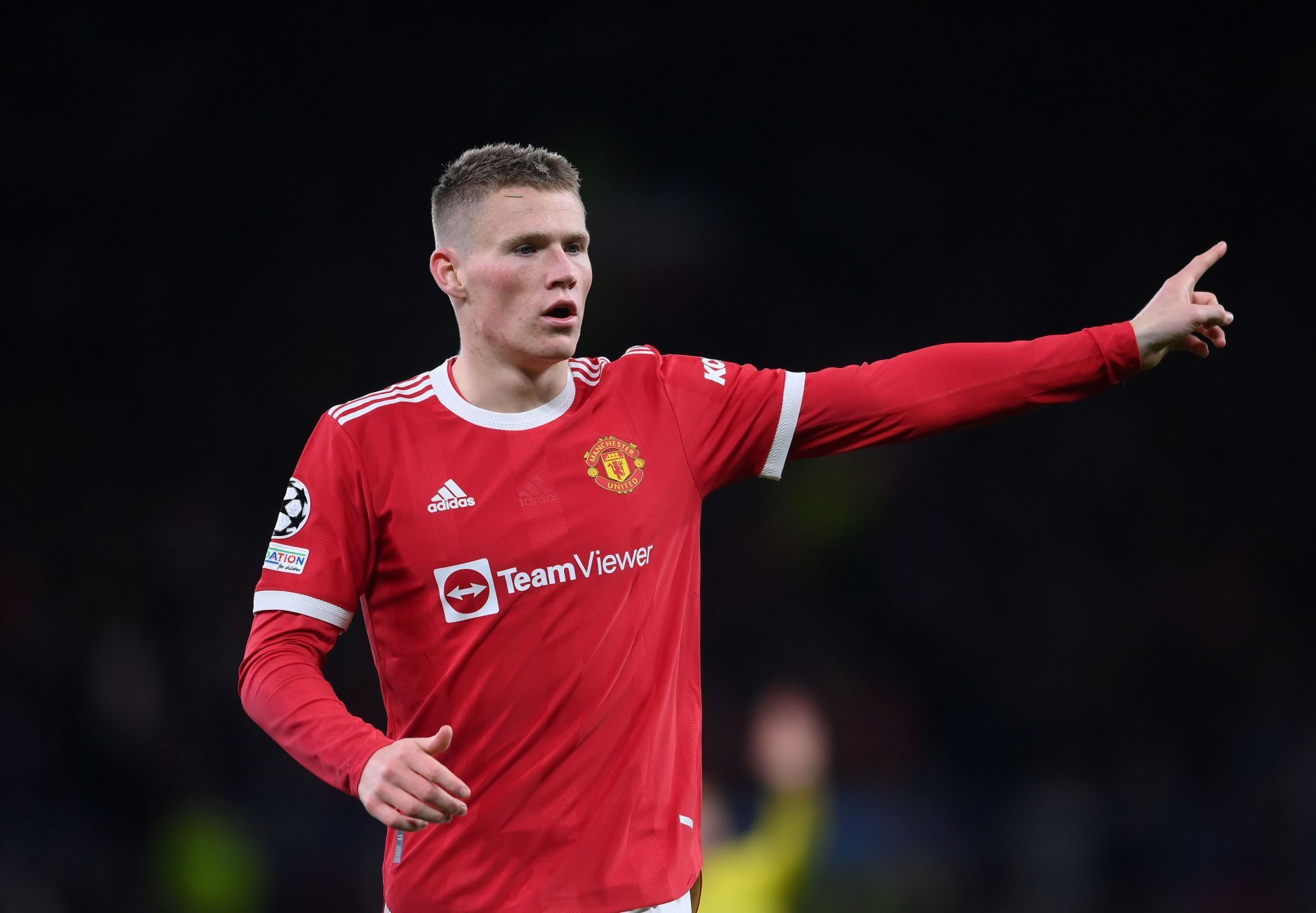 Scott McTominay in action against Villarreal CF: Group F - UEFA Champions League