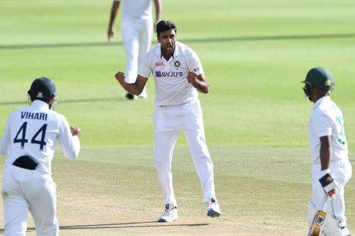 Ashwin (C) picked up Petersen's wicket on Day 3