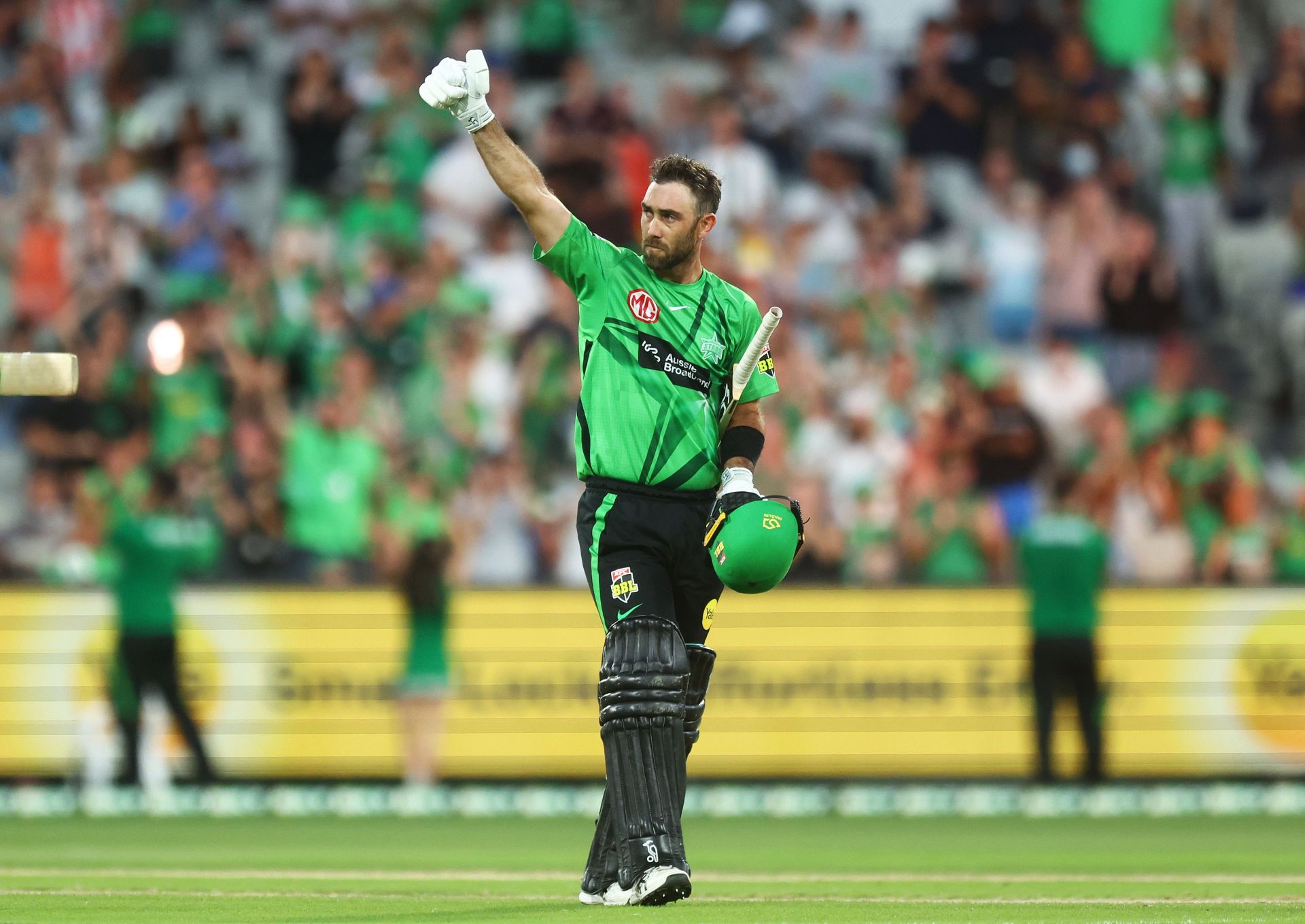 Maxwell became the first player to hit 200 fours for Melbourne Stars