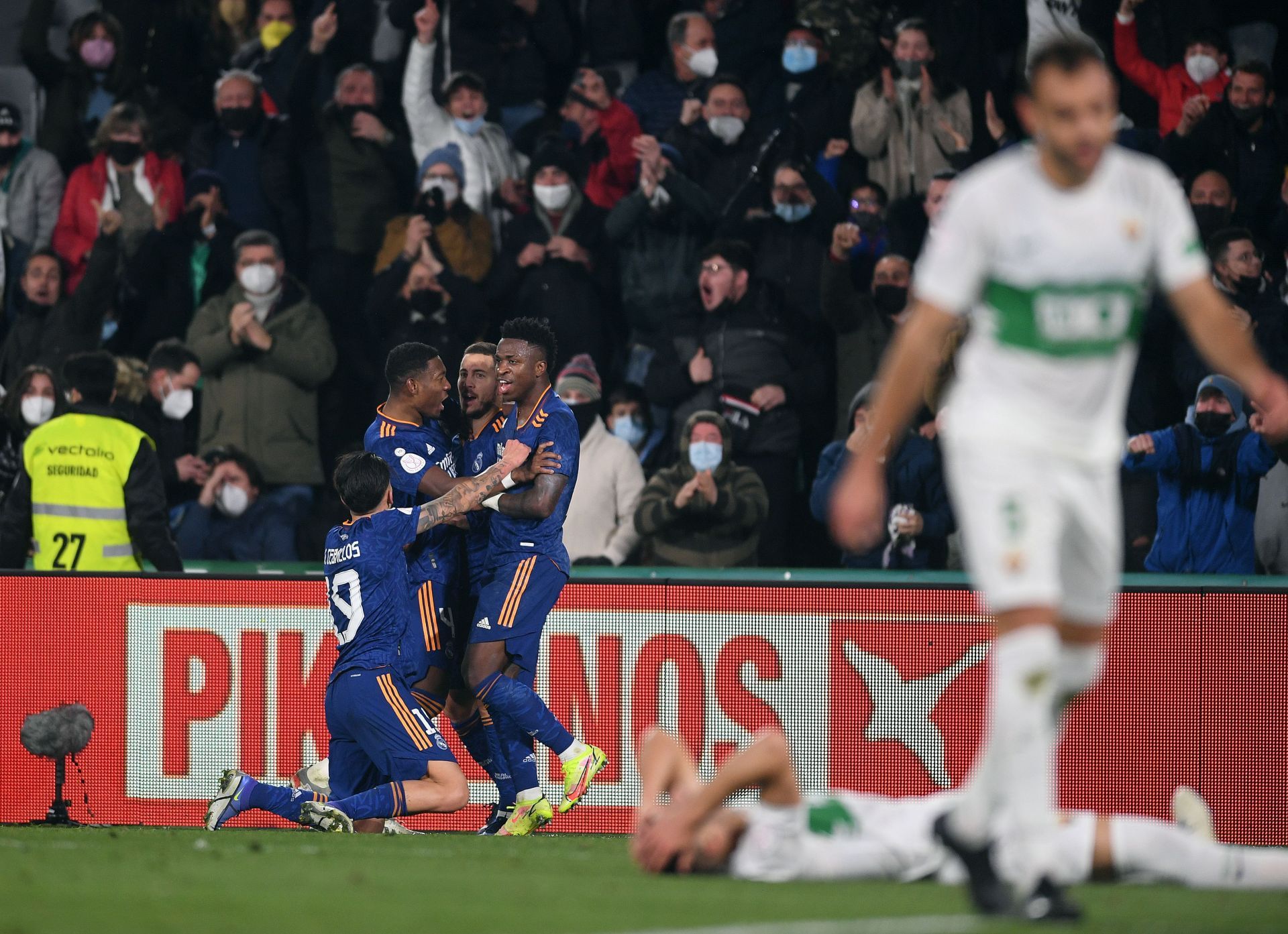 Real Madrid knocked Elche out of the cup on Thursday